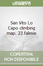 San Vito Lo Capo climbing map. 23 falesie libro