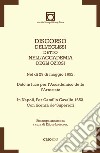 Discorso dell'Eclissi detto nell'Accademia degli Oziosi. Nel dì 29 di maggio 1652. Dato in luce per l'Accademico detto l'Arrestato. In Napoli, per Camillo Cavallo 1652. Con licenza de' Superiori (rist. anast.) libro