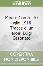 Monte Corno. 10 luglio 1916. Tracce di un eroe: Luigi Casonato libro