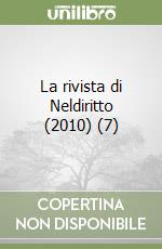 La rivista di Neldiritto (2010) (7) libro