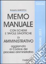 Memo manuale con schemi e tavole sinottiche di amministrativo