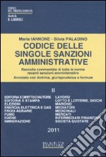 Codice delle singole sanzioni amministrative (2) libro