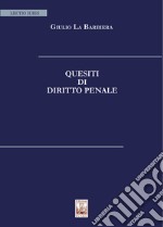 Quesiti di diritto penale libro