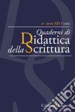 QdS. Quaderni di didattica della scrittura (2022). Vol. 37 libro