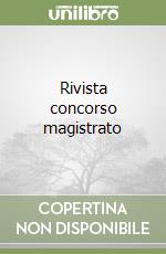 Rivista concorso magistrato libro