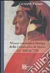 Alcune edizioni della Commedia di Dante dal '400 al '700 libro