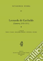 Leonardo de Garibaldo (Genova, 1310-1311) libro