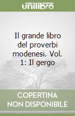 Il grande libro del proverbi modenesi. Vol. 1: Il gergo libro