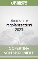 Sanzioni e regolarizzazioni 2023 libro