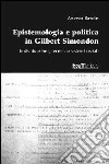 Epistemologia e politica in Gilbert Simondon. Individuazione, tecnica e sistemi sociali libro