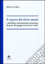 Il rispetto dei diritti umani e del diritto internazionale umanitario da parte dei gruppi armati non statali libro