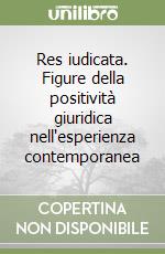 Res iudicata. Figure della positività giuridica nell'esperienza contemporanea libro