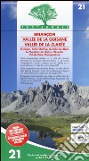 Carta n. 21. Briançon, Vallée de la Guisane, Vallée de la Clarée. Carta dei sentieri e stradale scala 1:25.000 libro