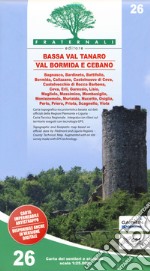 Carta n. 26. Bassa Val Tanaro, Val Bormida e Cebano. Carta dei sentieri e stradale 1:25.000. Adatto a GPS libro