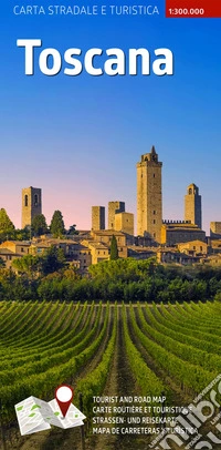 Carta stradale e turistica plastificata. Toscana. 1:300.000 libro