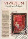 Vivarium. Rivista di scienze teologiche (2013). Vol. 1 libro di Parisi S. (cur.)