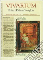 Vivarium. Rivista di scienze teologiche (2014). Vol. 3