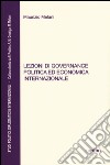 Lezioni di governance politica ed economica internazionale libro