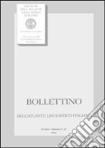 Bollettino dell'Atlante Linguistico Italiano. Vol. 37 libro