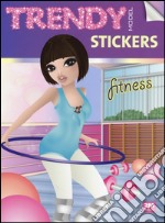 Trendy model stickers. Fitness. Con adesivi libro