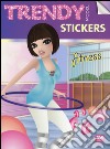 Trendy model stickers. Fitness. Con adesivi libro