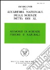 Memorie di scienze fisiche e naturali. Serie V. Rendiconti della Accademia Nazionale delle Scienze detta dei XL (2015). Vol. 34/2 libro