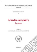 Amedeo Avogadro. Lettere libro