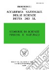 Memorie di scienze fisiche e naturali. Serie V. Rendiconti della Accademia Nazionale delle Scienze detta dei XL (2018). Vol. 42/1 libro