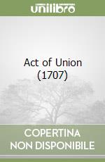 Act of Union (1707) libro