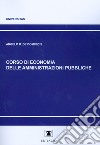 Corso di economia delle amministrazioni pubbliche libro di De Dominicis Angelo R.