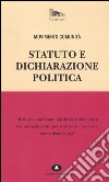 Statuto e dichiarazione politica libro di Movimento Comunità (cur.)