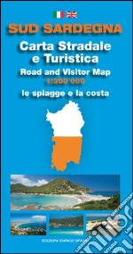 Sud Sardegna. Carta stradale e turistica. Le spiagge e la costa 1:300.000 libro