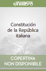 Constitución de la República italiana libro