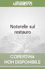 Noterelle sul restauro libro