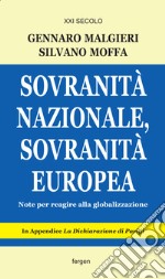 Sovranità nazionale, sovranità europea. Note per reagire alla globalizzazione libro