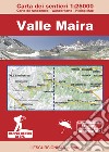 Valle Maira 1:25000. Carta dei sentieri-Carte de randonée-Wanderkarte-Hiking Map. Ediz. multilingue libro di Botte Renato