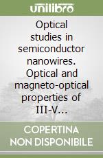 Optical studies in semiconductor nanowires. Optical and magneto-optical properties of III-V nanowires libro