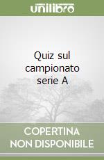 Quiz sul campionato serie A libro