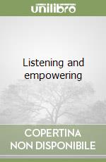 Listening and empowering libro