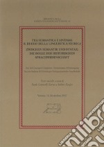 Tra semantica e sintassi: il ruolo della linguistica storica. Atti del Convegno congiunto Società Italiana di Glottologia - Indogermanische Gesellschaft (Verona, 11-14 ottobre 2017) libro