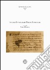 Statuta universitatis terrae saponariae. Ediz. italiana libro