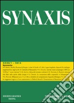 Synaxis (2014). Vol. 32