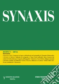 Synaxis (2016). Vol. 1 libro