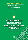 Procedimento disciplinare, reati e relazioni sindacali libro