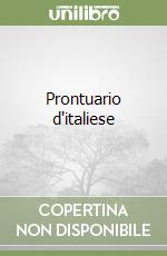 Prontuario d'italiese libro