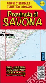 Provincia di Savona. Carta stradale e turistica 1:100.000 libro