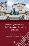 Elementi giureconomici della Delegazione Pontificia di Loreto libro di Cantori Matteo