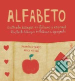 Alfabeto illustrato bilingue in italiano e spagnolo