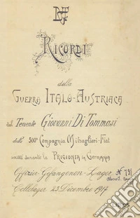 Ricordi della guerra italo-austriaca del tenente Giovanni Di Tommasi libro