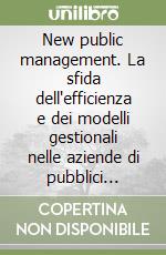 New public management. La sfida dell'efficienza e dei modelli gestionali nelle aziende di pubblici servizi le nuove frontiere della matematica e dell'IA libro